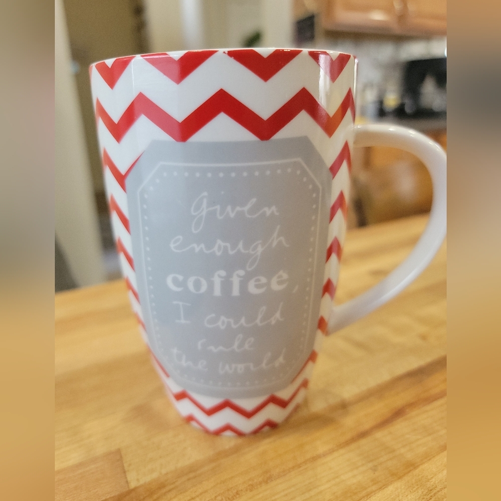 20 oz Mug “Given Enough Coffee  I Could Rule The World”, Sandra Magsamen